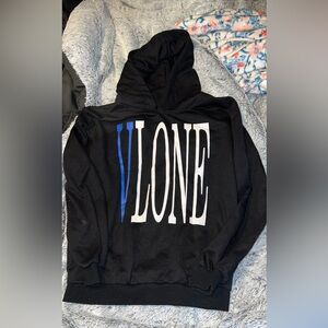 VLONE Black Hoodie with Subtle Design